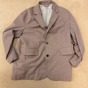 Free People “Reggie” Brown Oversized Blazer